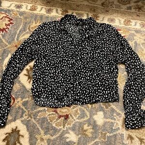 Stylish Black and White Women's Top